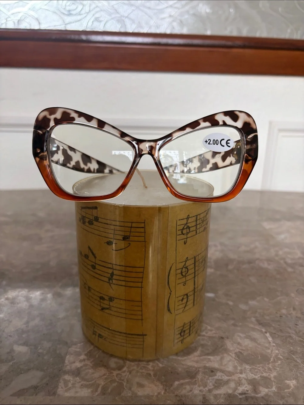 Tortoiseshell Cat-Eye Reading Glasses +2.00